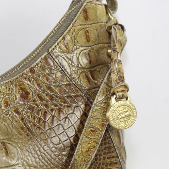 Brahmin Bags Brahmin Crocodile Alligator Embossed Leather Brown